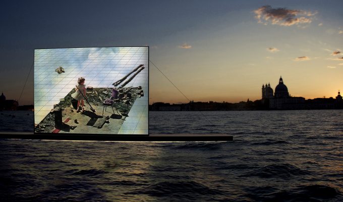 Still from the video Supersurface: An alternative model for life on the Earth, Superstudio, 1972 – Graphic Elaboration by Studio2800a