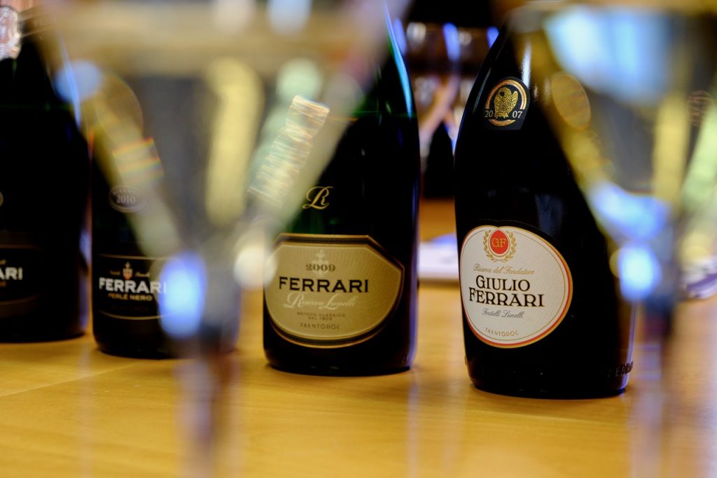 Giulio Ferrari sparkling wines from Trentino.