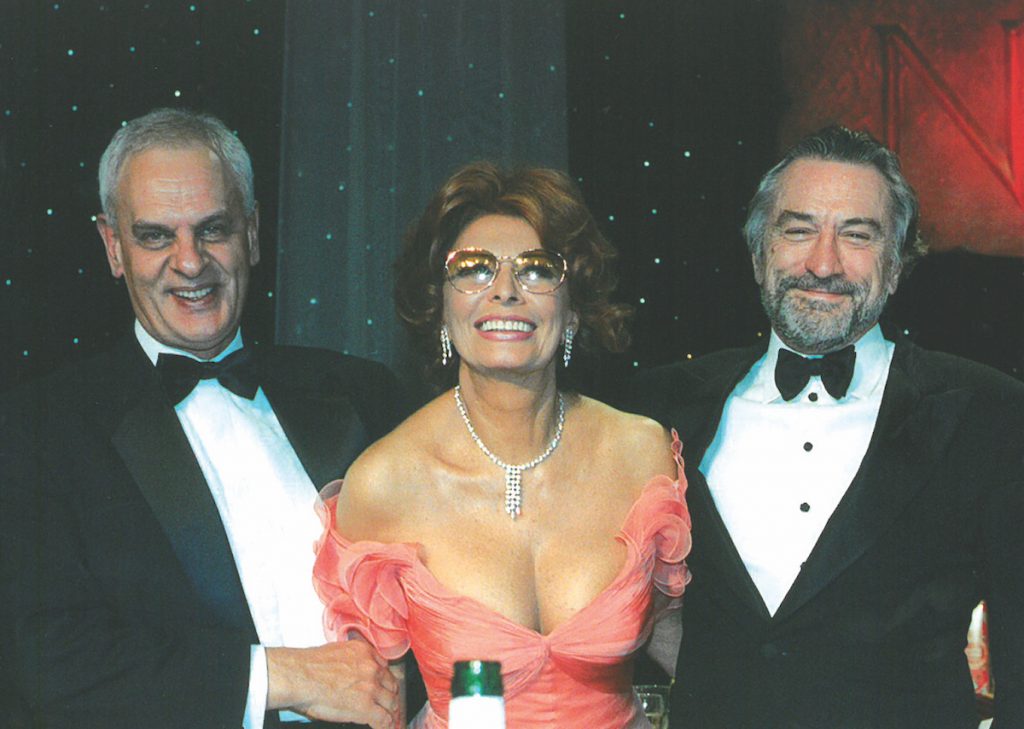 Robert De Niro and Sophia Loren were inducted into the NIAF Italian American Hall of Fame at the 27th Anniversary Awards Gala in 2002