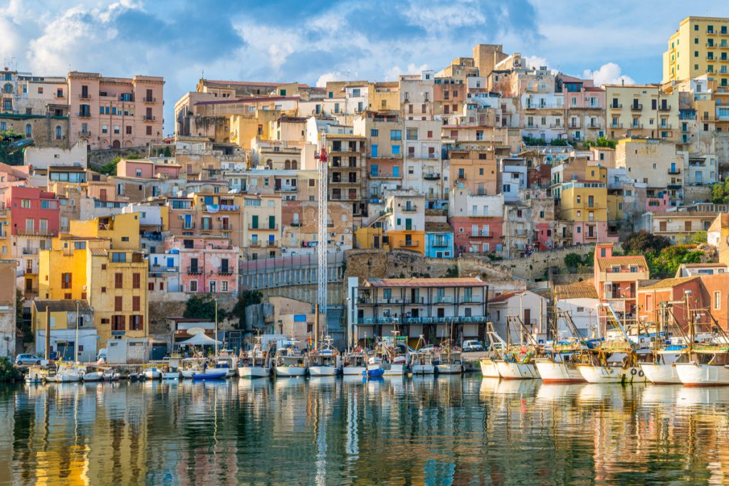 Harbour in Sciacca, Sicily.