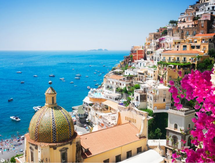 view of coastal positano