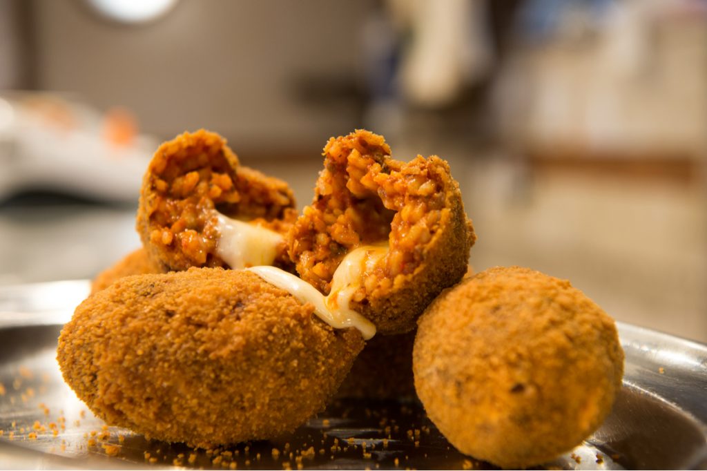 Italian suppli are fried rice balls found in Rome.