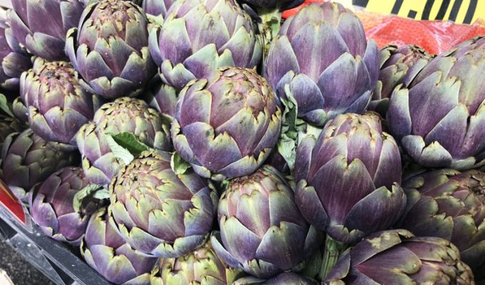 pile of artichokes