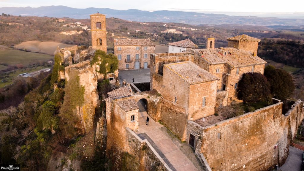 The Ghost Town of Celleno aerial view