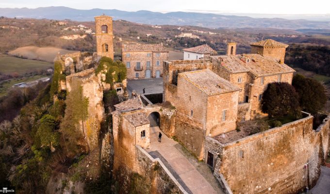 The Ghost Town of Celleno aerial view