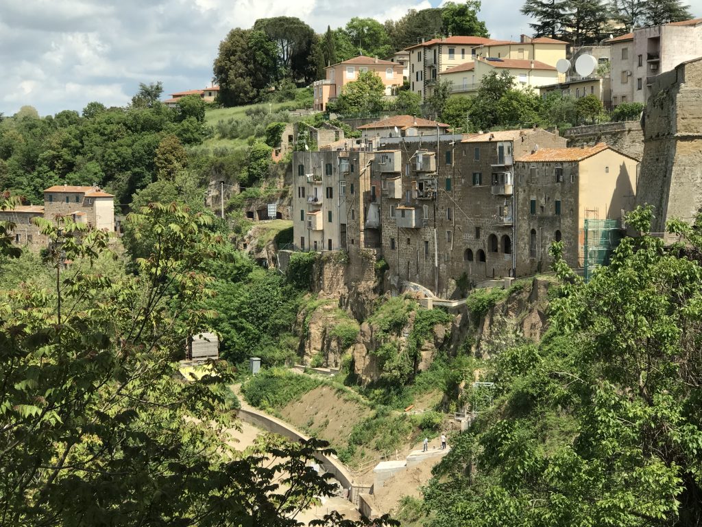 Pitigliano, Italy hilltop view