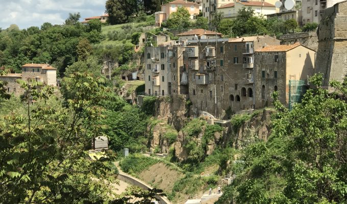 Pitigliano, Italy hilltop view