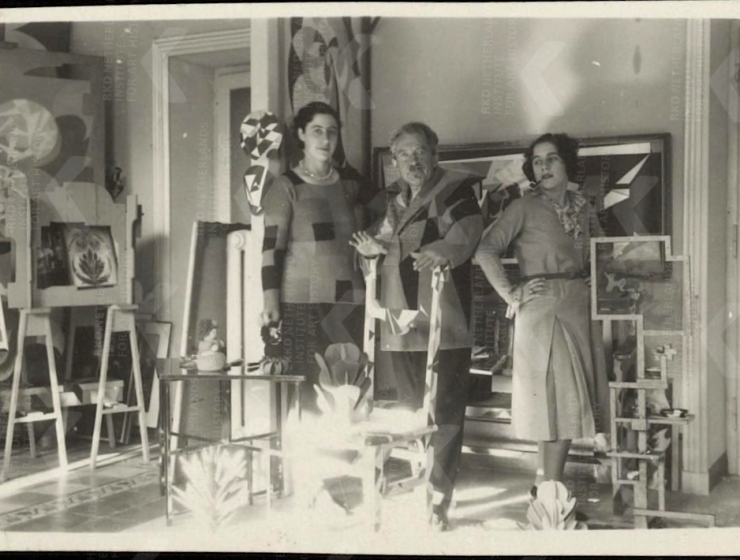 Giacomo Balla and his daughters, Rome 1932