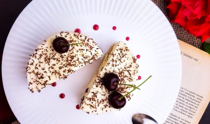 Tiramisu with cherries