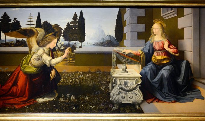 Leonardo da Vinci, The Annunciation, c. 1472