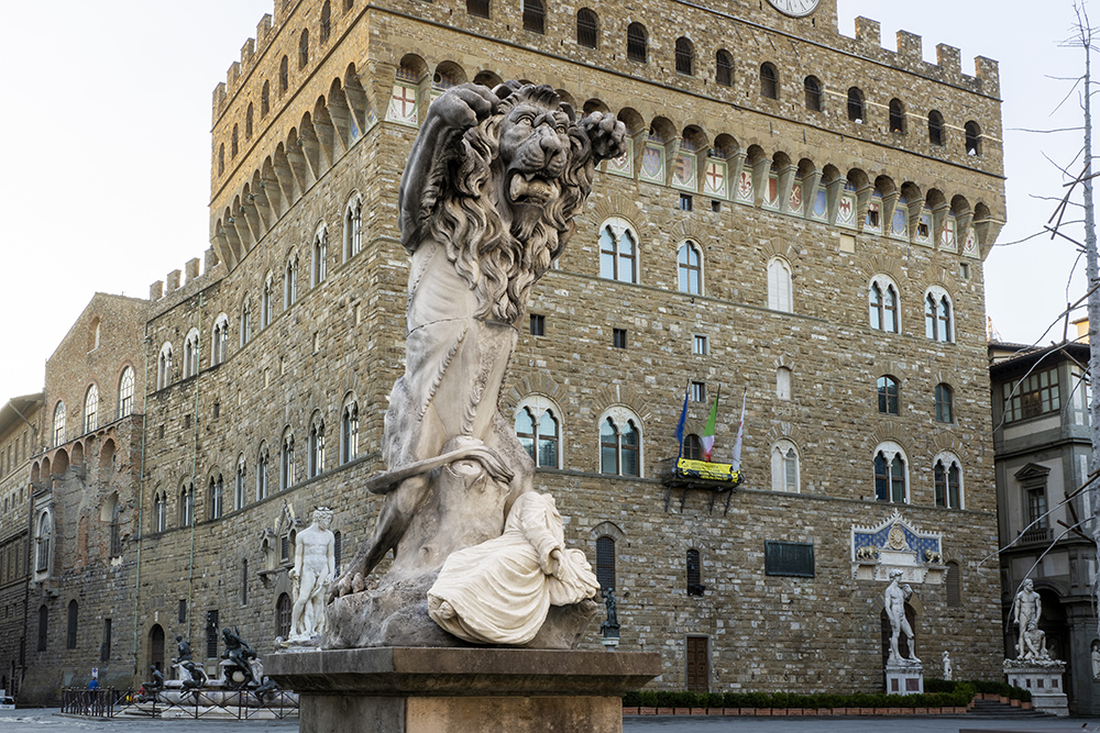 Francesco Vezzoli in Piazza della Signoria, Florence, 2022