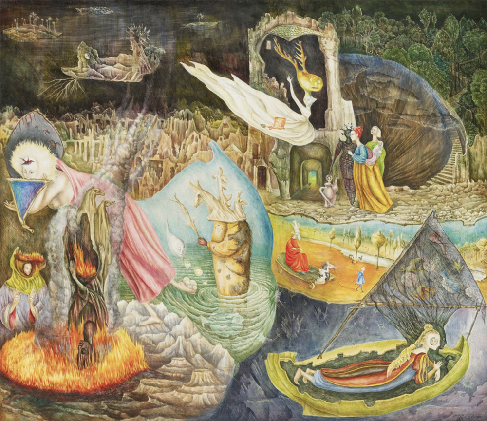 Leonora Carrington, The Pleasures of Dagobert, 1945