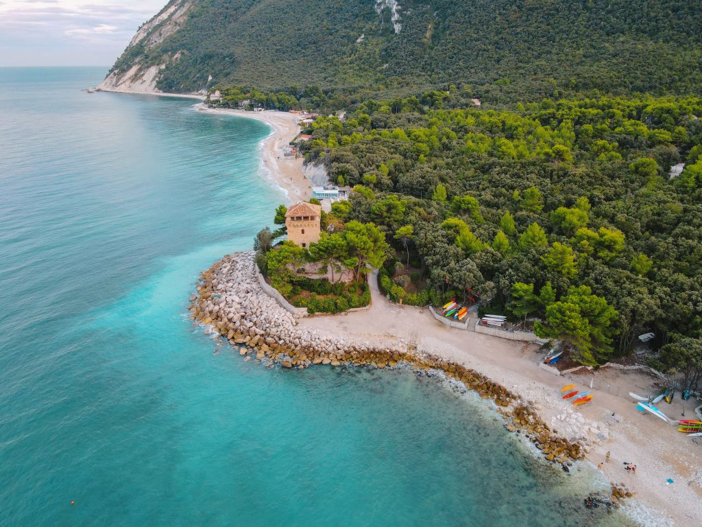 lakes in Italy Portonovo Bay (Baia di Portonovo)