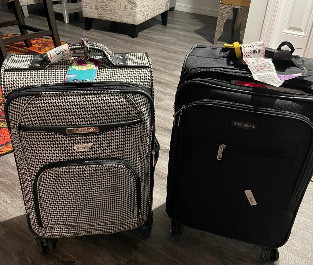 2 carry on suitcases. Surviving summer travel.