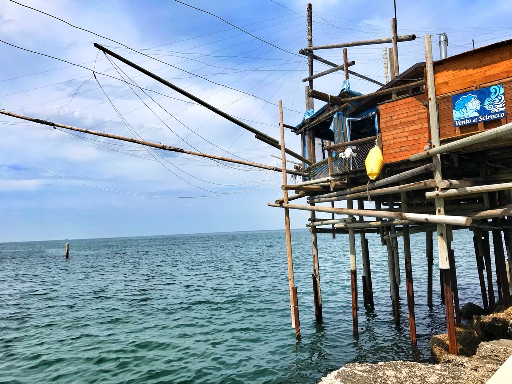 Abruzzo Traboccho is a fishing machine. Many trabocchi have been converted to restaurants.