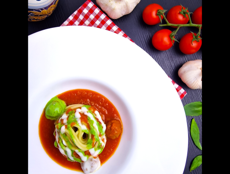 spaghetti with meatballs