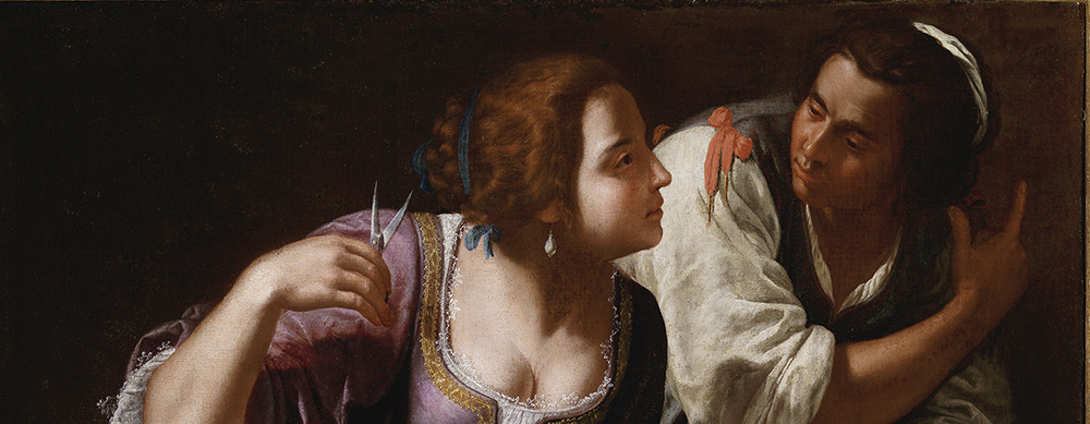 Artemisia Gentileschi, Sansone e Dalila (detail), 1630-1638 ca