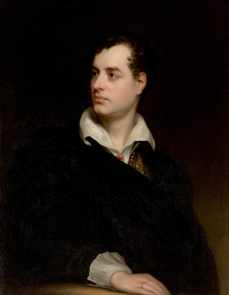 Lord Byron as painted in 1813 by Thomas Phillips. Image via Wikimedia Commons