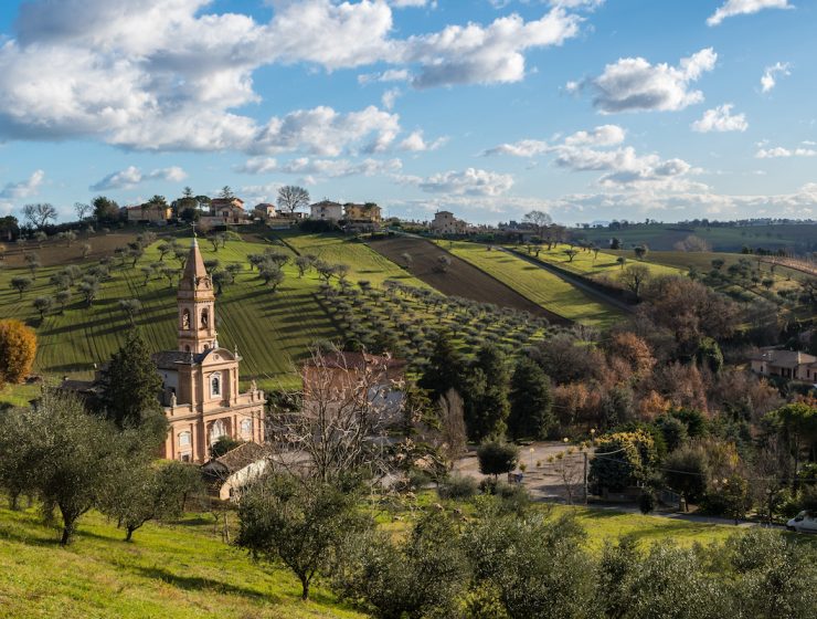 hillside in Le Marche Italy