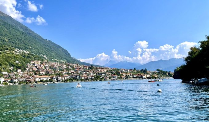 Lake surrounded by mountains