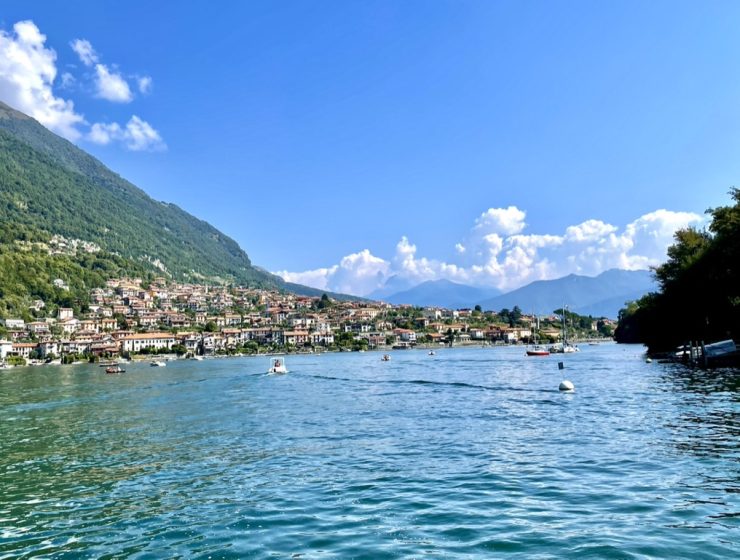 Lake surrounded by mountains