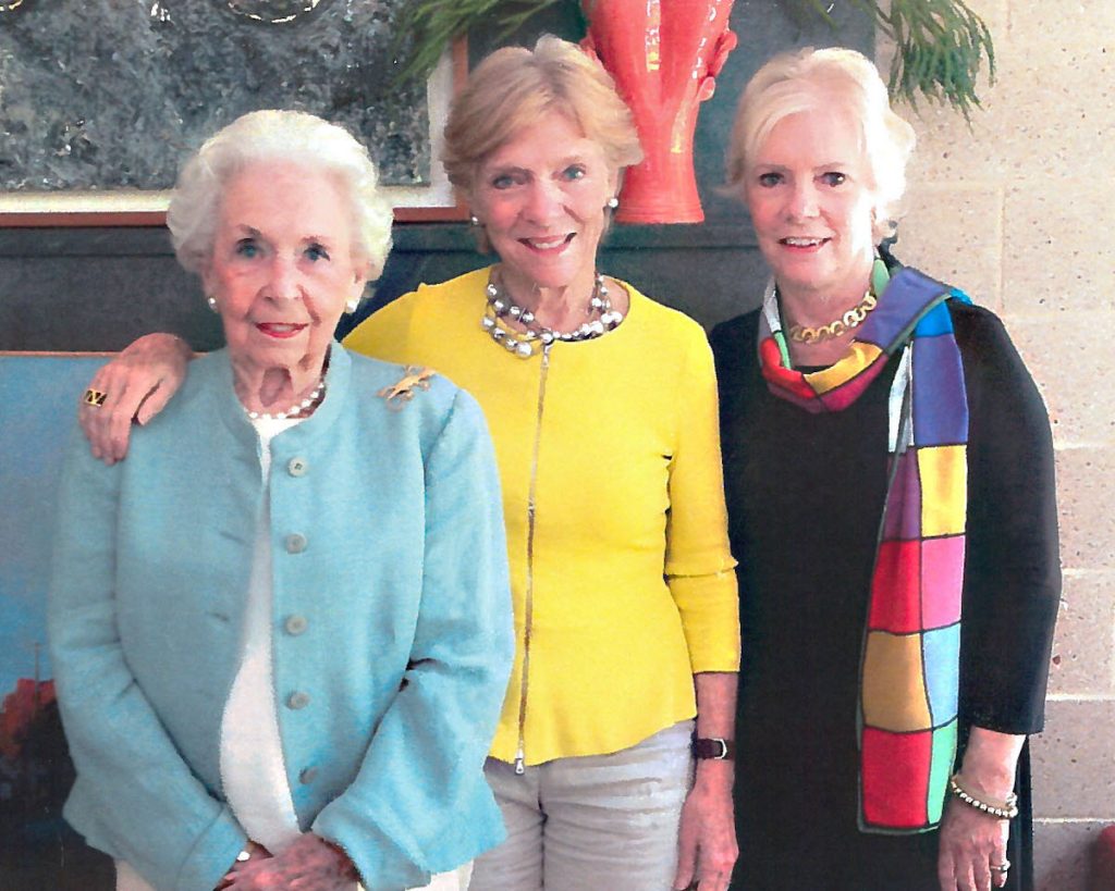 Susan Gravely with her mother and sister Frances