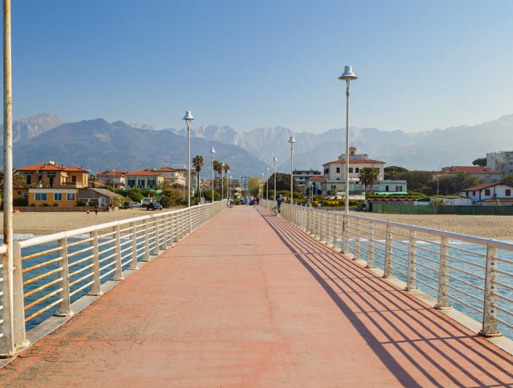 new year in Italy - Marina di Massa from pier