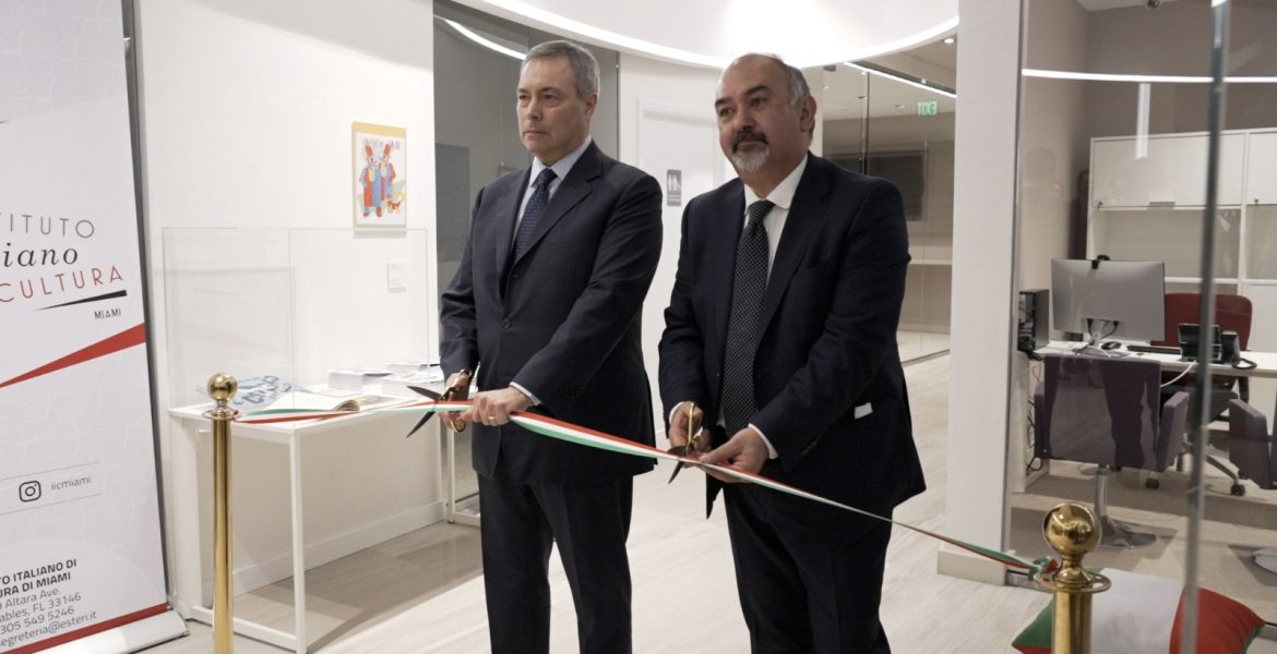 Italian Cultural Institute Miami ribbon cutting