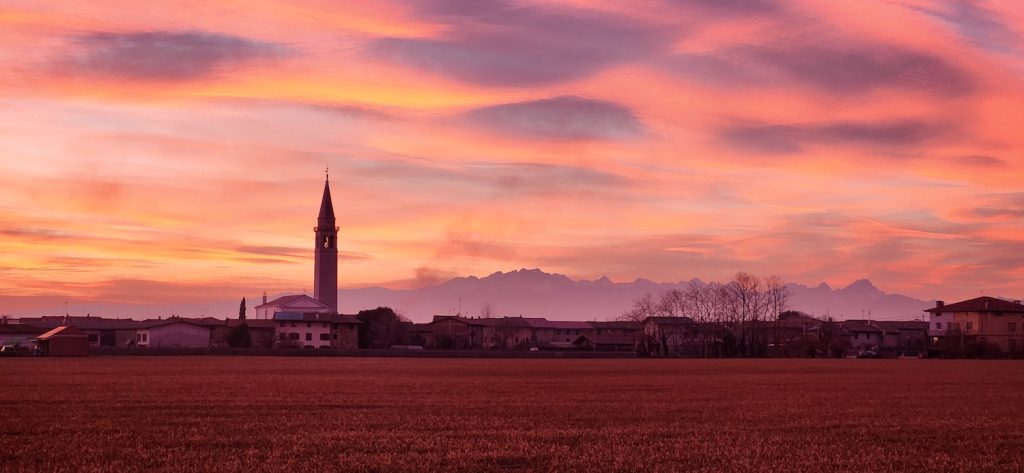 Friuli at sunset
