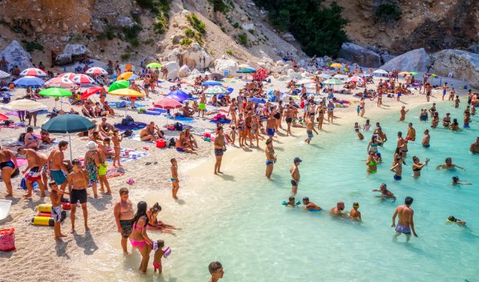 Cala Mariolu Sardinia Italy Ferragosto