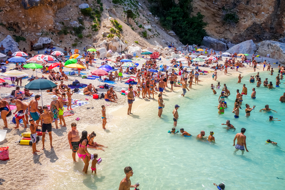 Cala Mariolu Sardinia Italy Ferragosto