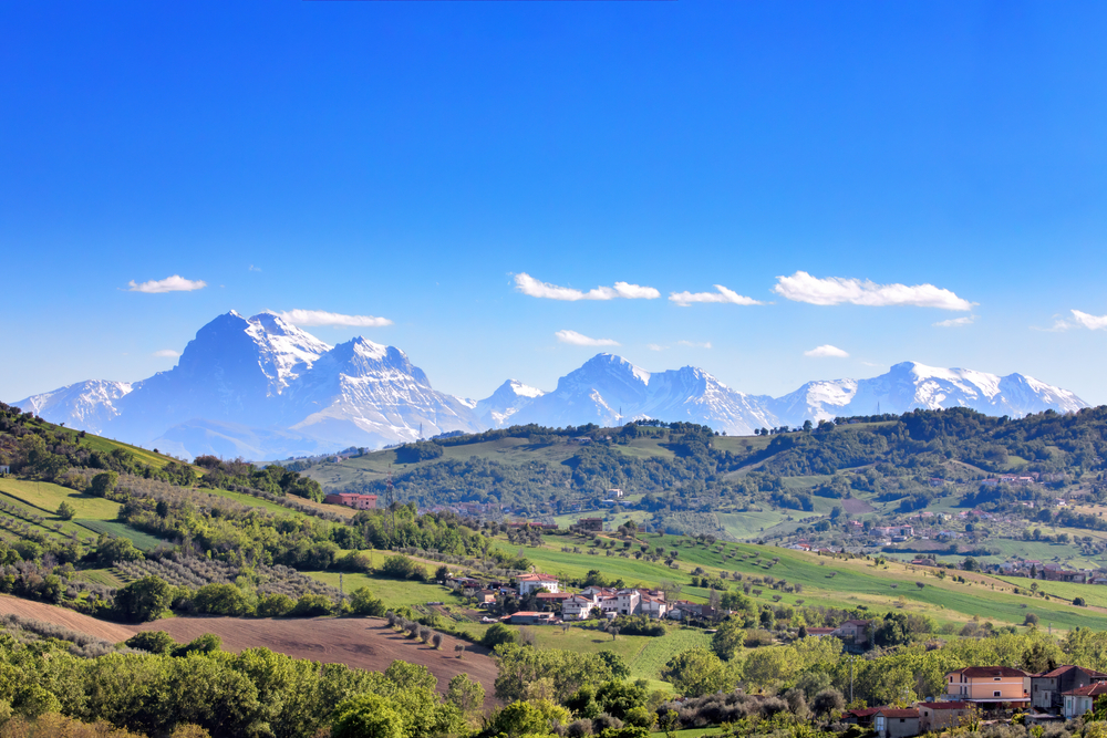 long shot of Gran Sasso National Park