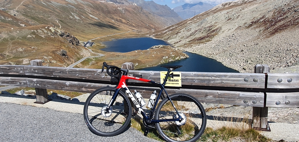 bike stopped at Gran Paradiso National Park in Valle d'Aosta - hiking trails in Italy