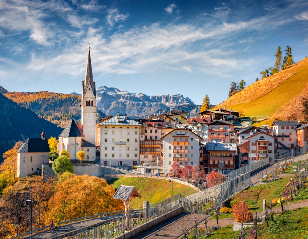 fall in Italy: Pieve, Belluno 