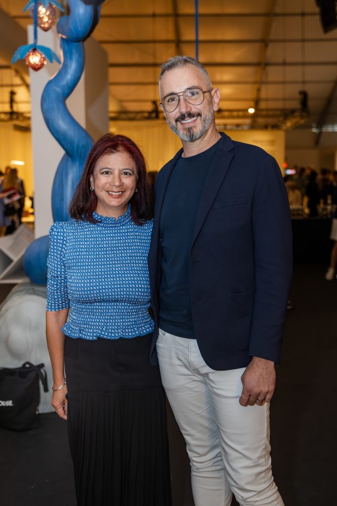 Lisa Morales editor-in-chief of Live in Italy Magazine and Federico Rossi, owner of Rossinavi Yachts