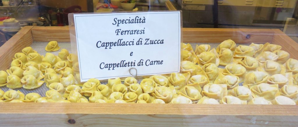 Italian food culture --cappellacci, pumpkin stuffed pasta