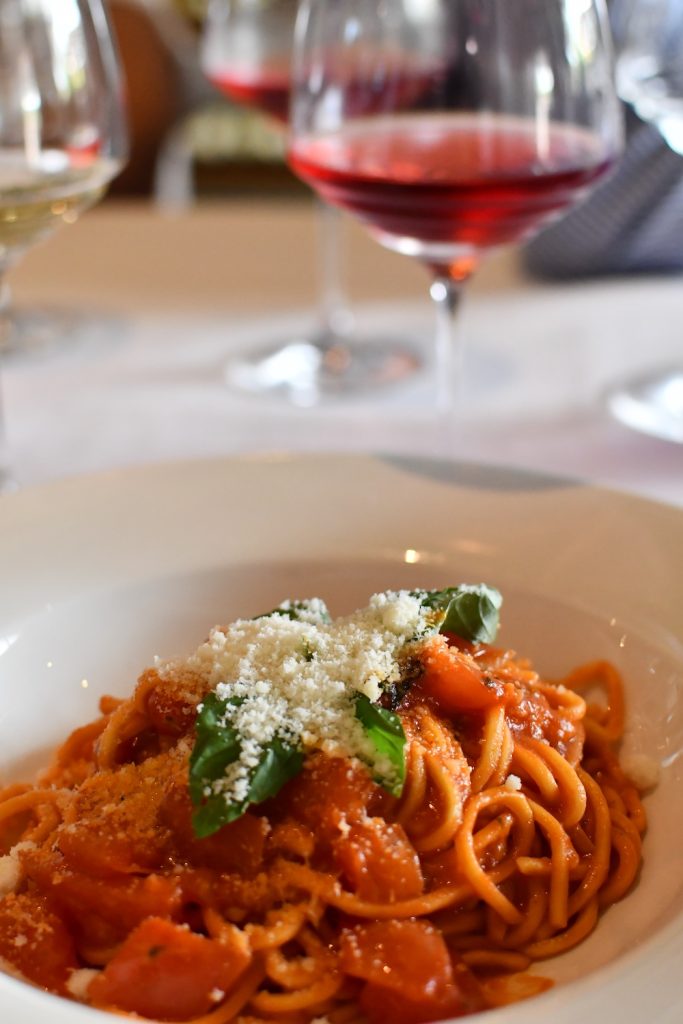 Chitarra al Pomodoro dish at Ferraro Kitchen in MIami at Masciarelli seminar