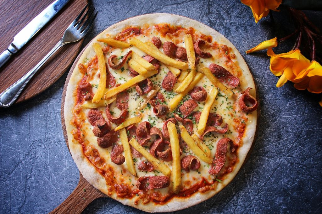 french fries on pizza - Italian food culture