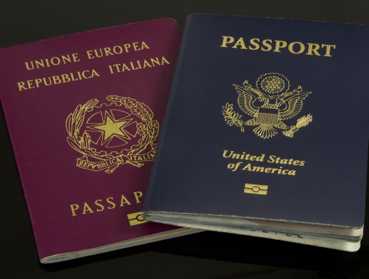 Italian passport American passport