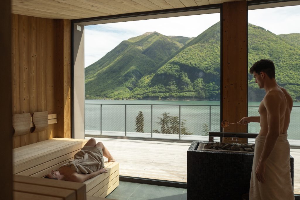 spa overlooking Lake Lugano ARIA Retreat & SPA