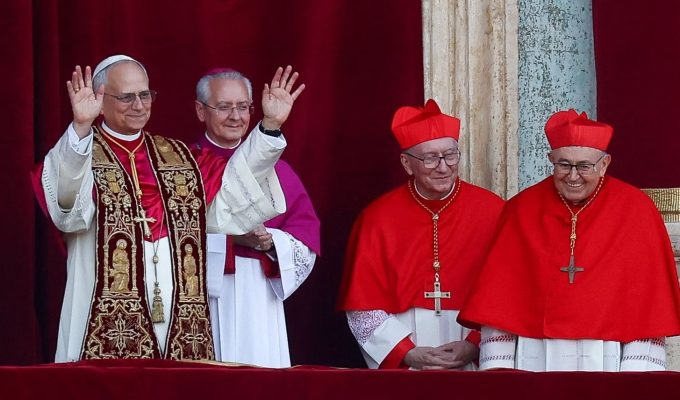 Pope Leo name at Vatican announcement post conclave May 8, 2025