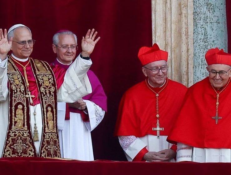 Pope Leo name at Vatican announcement post conclave May 8, 2025