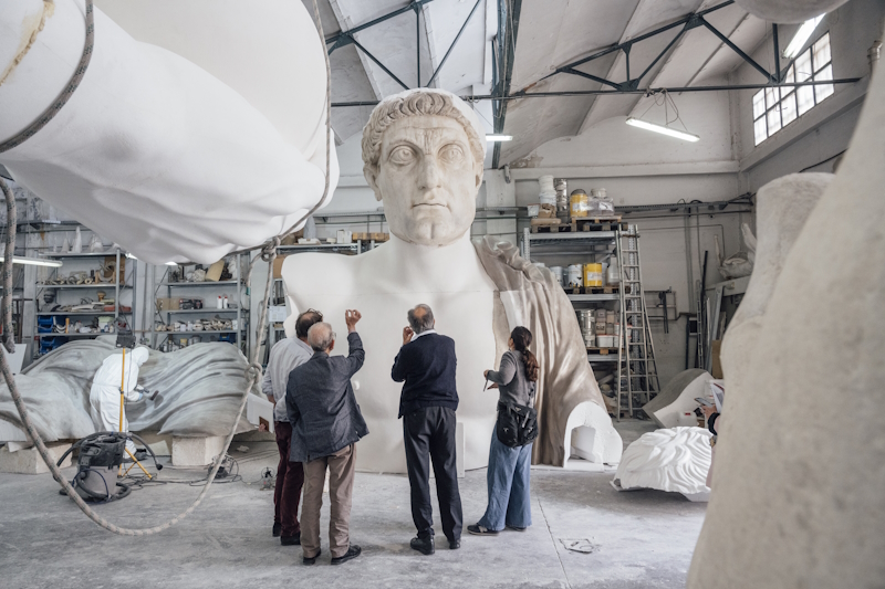 Art Exhibitions in Italy - Capitolini Colossus of Constantine reconstruction