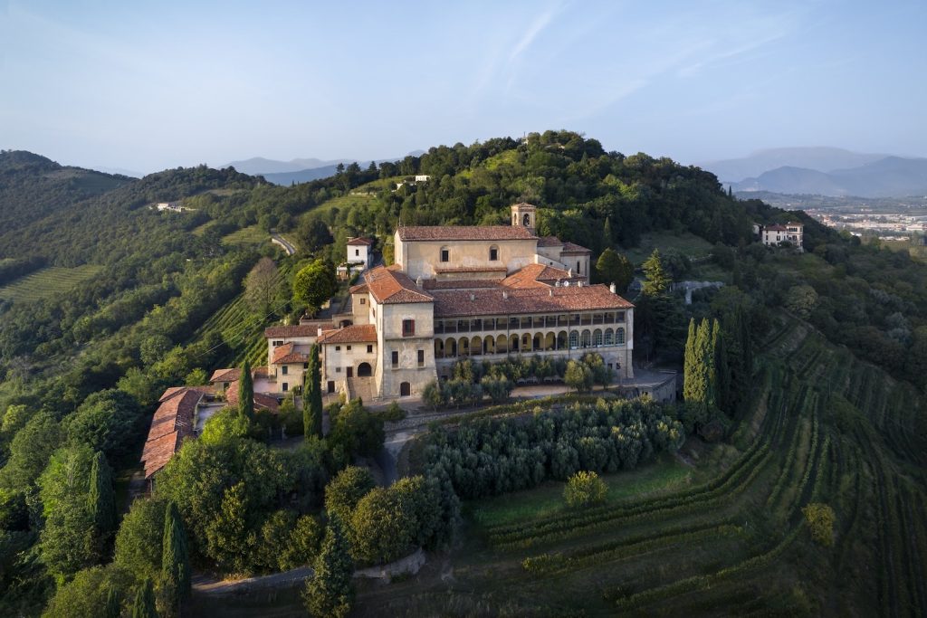 Drone aerial of Convento Santissima Annunciata