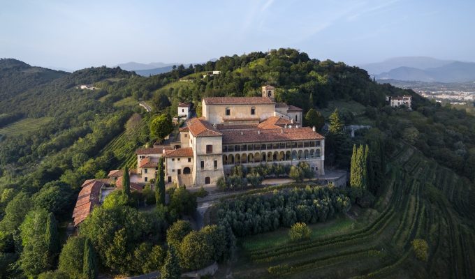 Drone aerial of Convento Santissima Annunciata