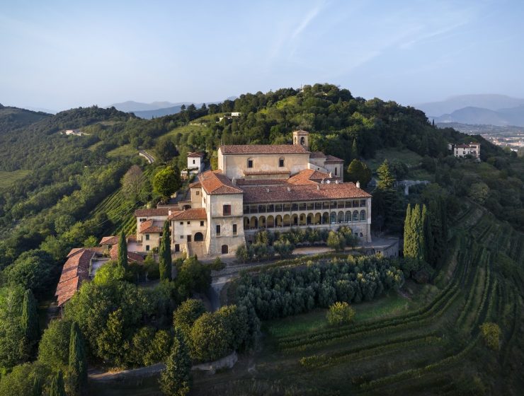 Drone aerial of Convento Santissima Annunciata
