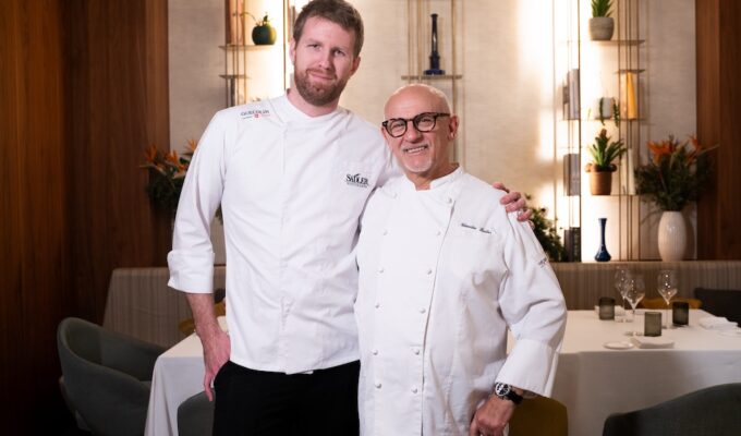 Chef Giacomo Lovato and Chef Claudio Sadler