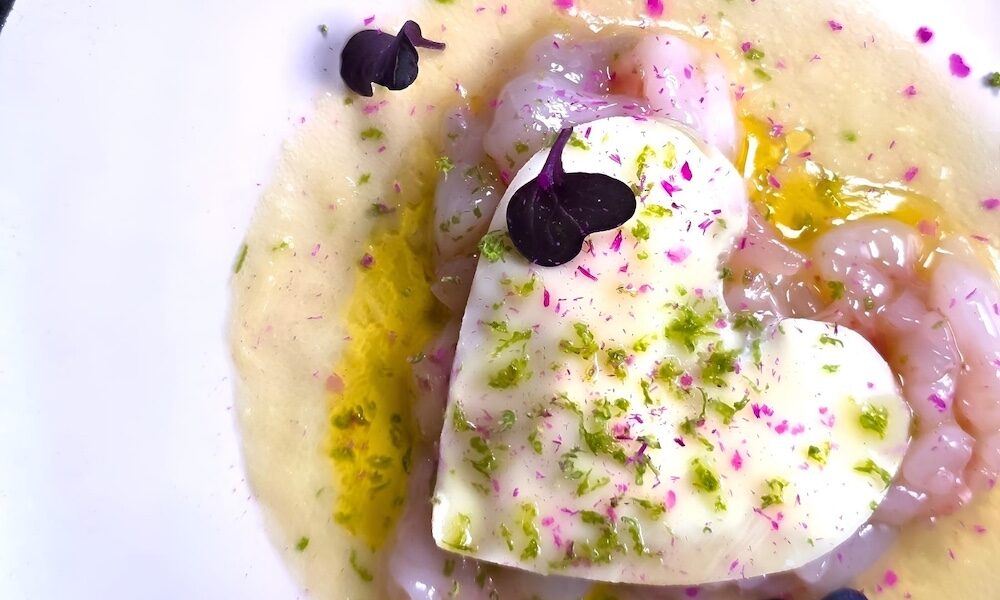 heart-shaped raviolo