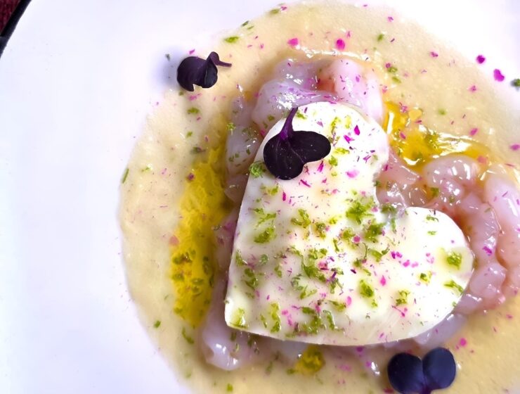 heart-shaped raviolo