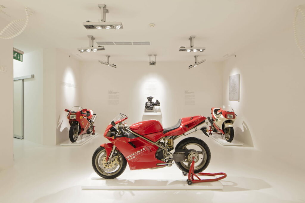 Interior of the Ducati Museum, photo courtesy of Ducati Media House.